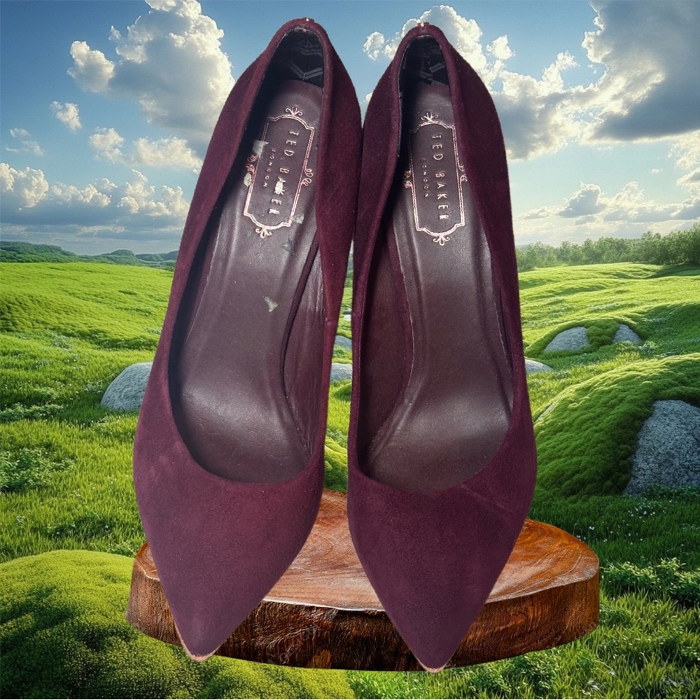 Ted Baker Women's Dark Purple Heels 4” Heels